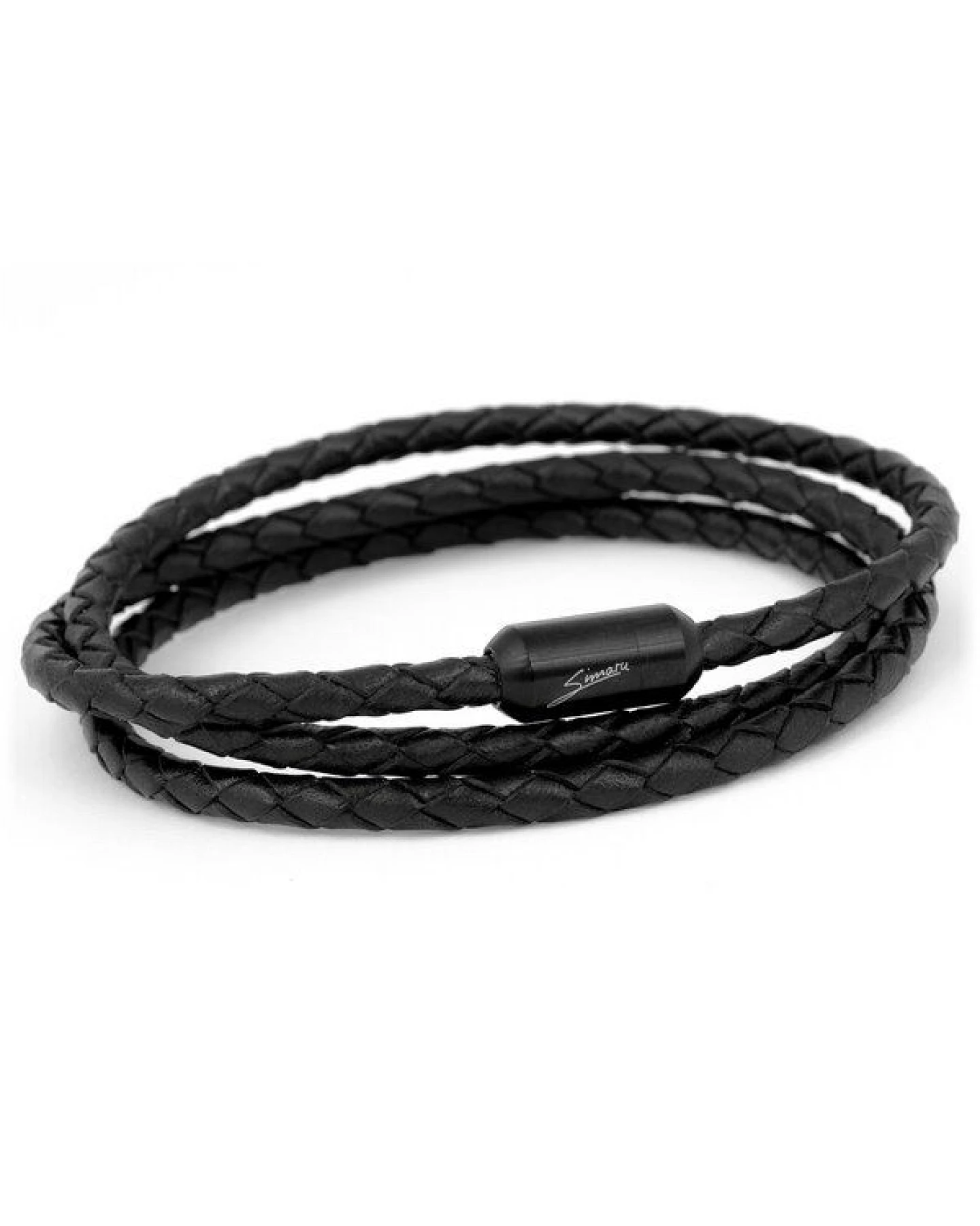 Simaru Echtleder- /Wickelarmband für Damen & Herren mit Magnetverschluss – Ansicht 2