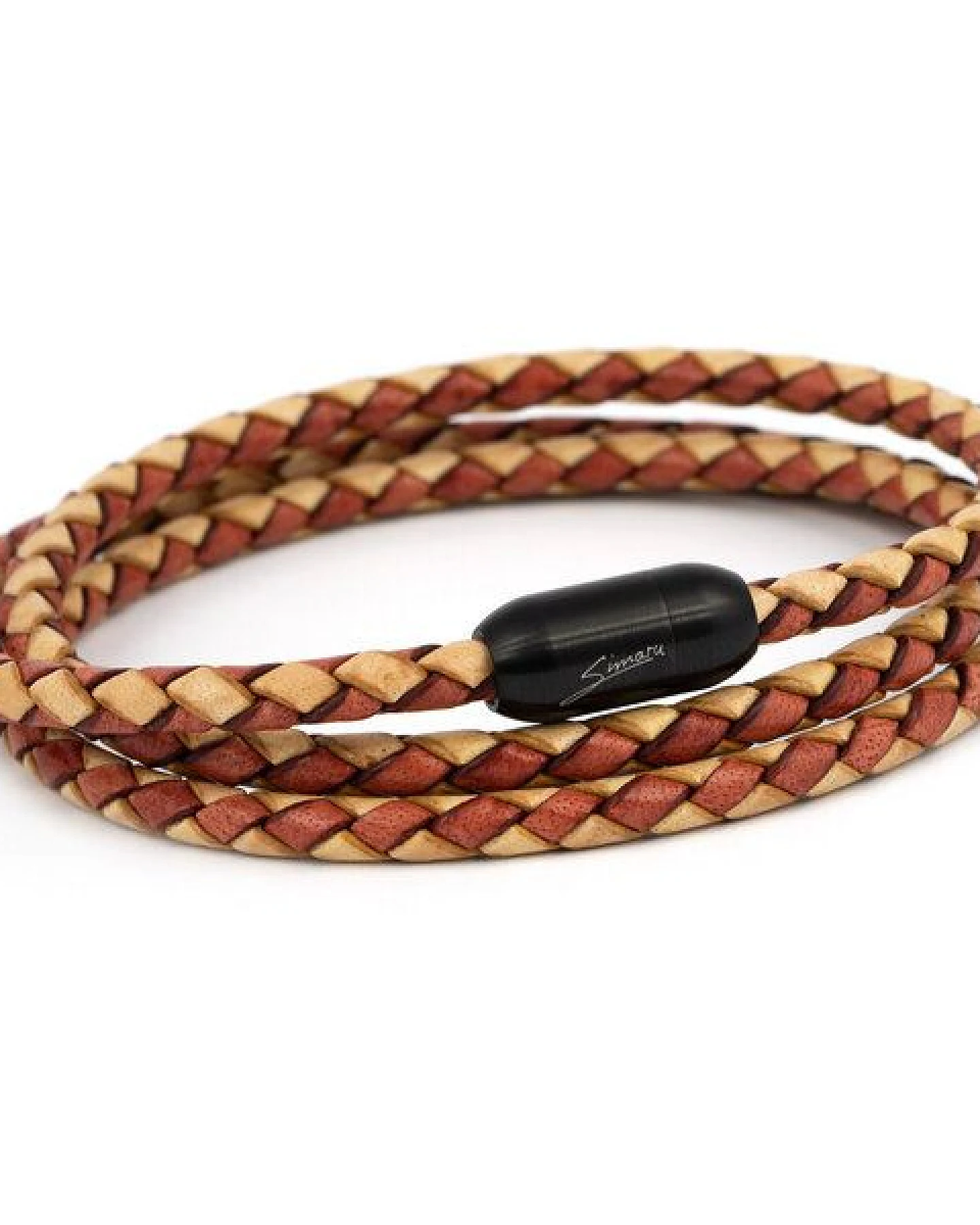 Simaru Echtleder- /Wickelarmband für Damen & Herren mit Magnetverschluss – Ansicht 2