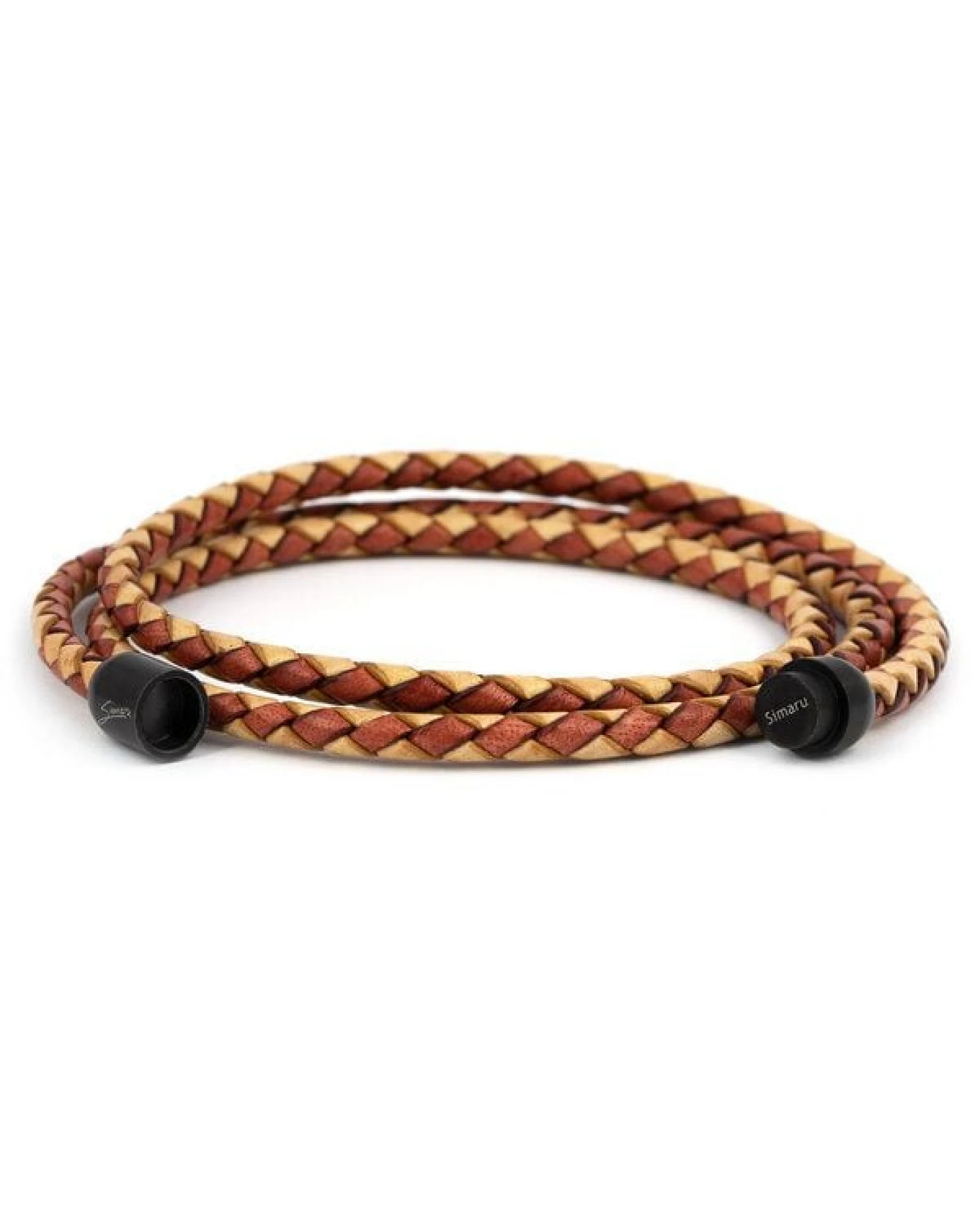 Simaru Wickelarmband Lederarmband Muster Made in EU für Damen & Herren mit Magnetverschluss – Ansicht 3