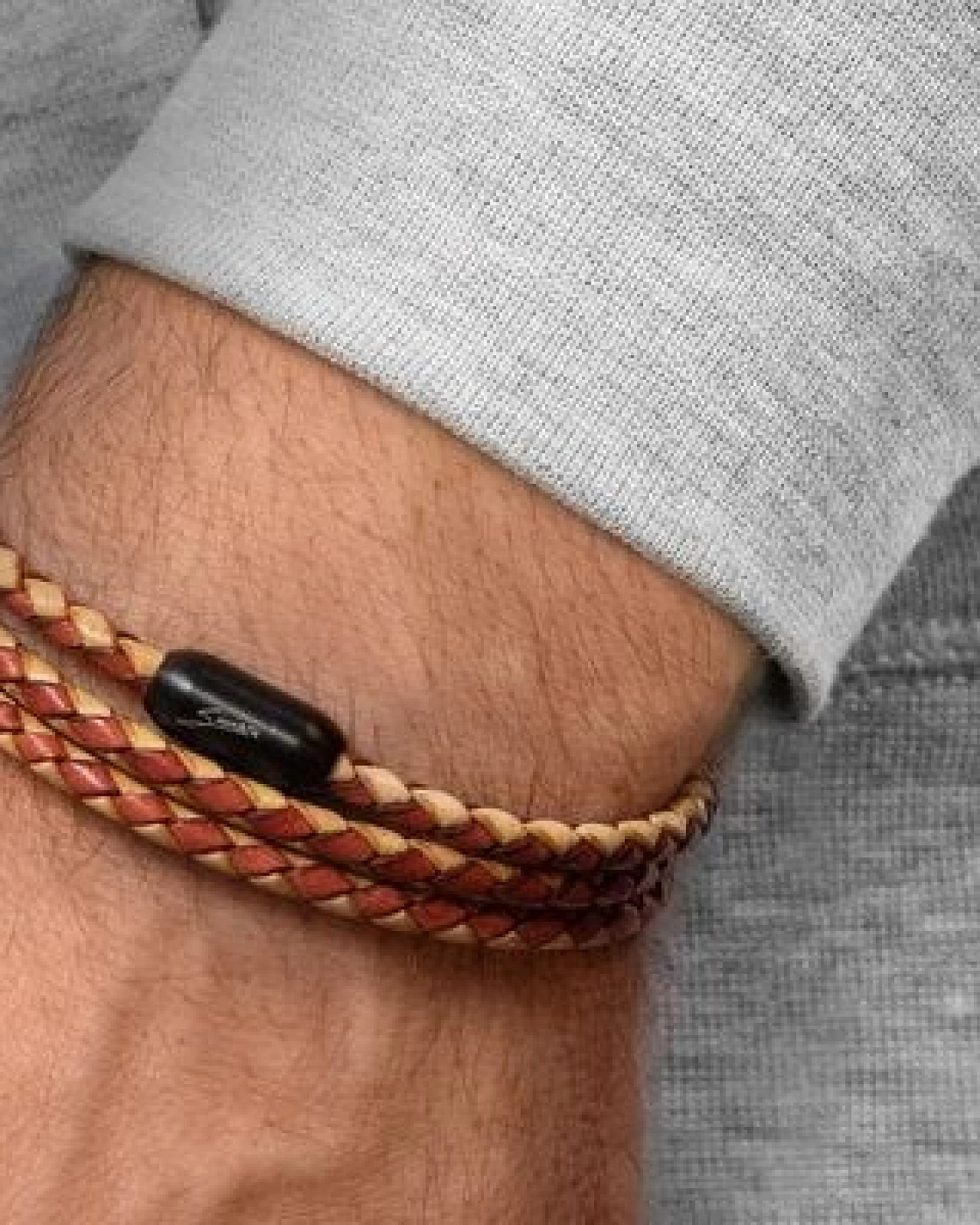 Simaru Wickelarmband Lederarmband Muster Made in EU für Damen & Herren mit Magnetverschluss – Ansicht 4