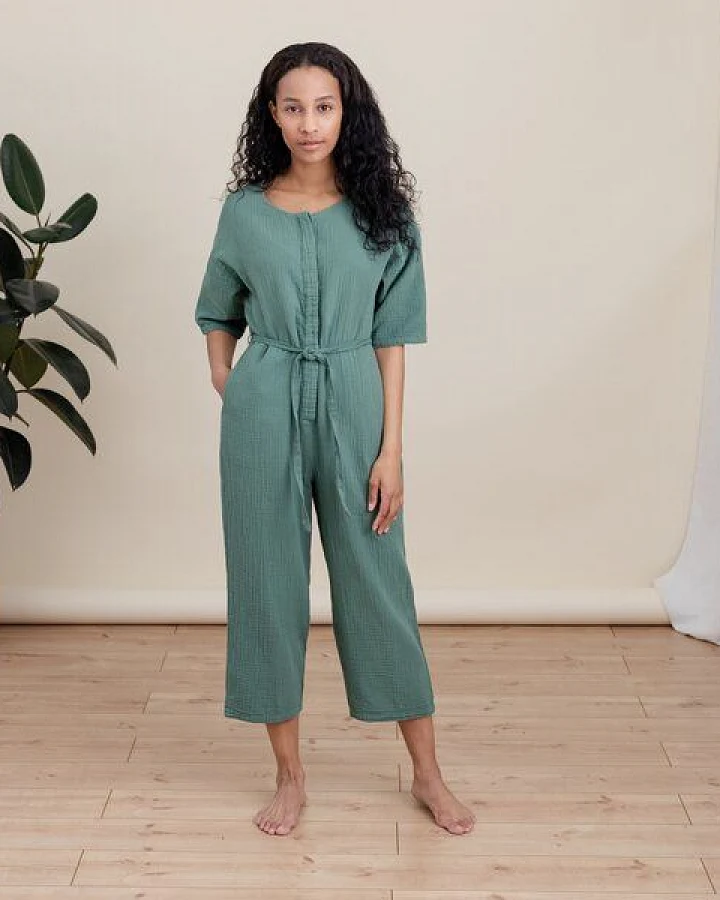 NORDLICHT Damen Musselin Jumpsuit aus Bio-Baumwolle LINN