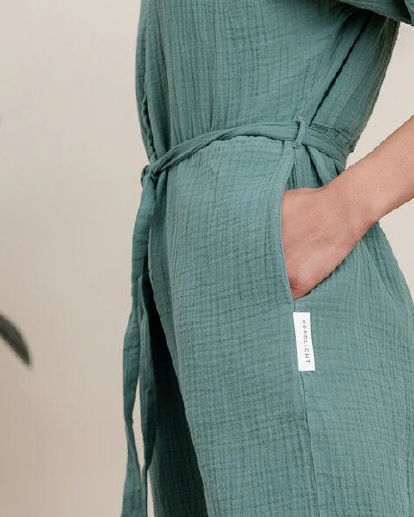 NORDLICHT Damen Musselin Jumpsuit aus Bio-Baumwolle LINN – Ansicht 3