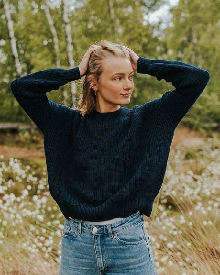 NORDLICHT Grobstrick Pullover aus 100% Baumwolle MARA