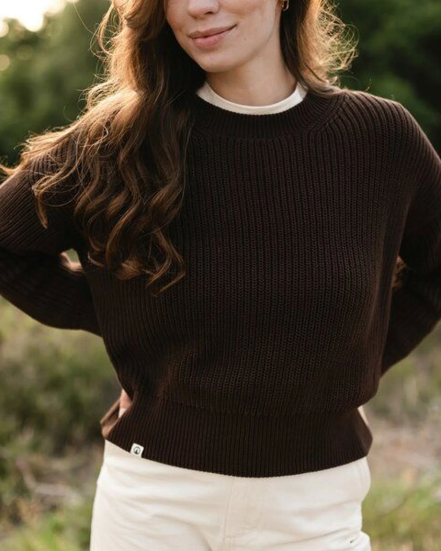 NORDLICHT Grobstrick Pullover aus 100% Baumwolle MARA – Ansicht 4