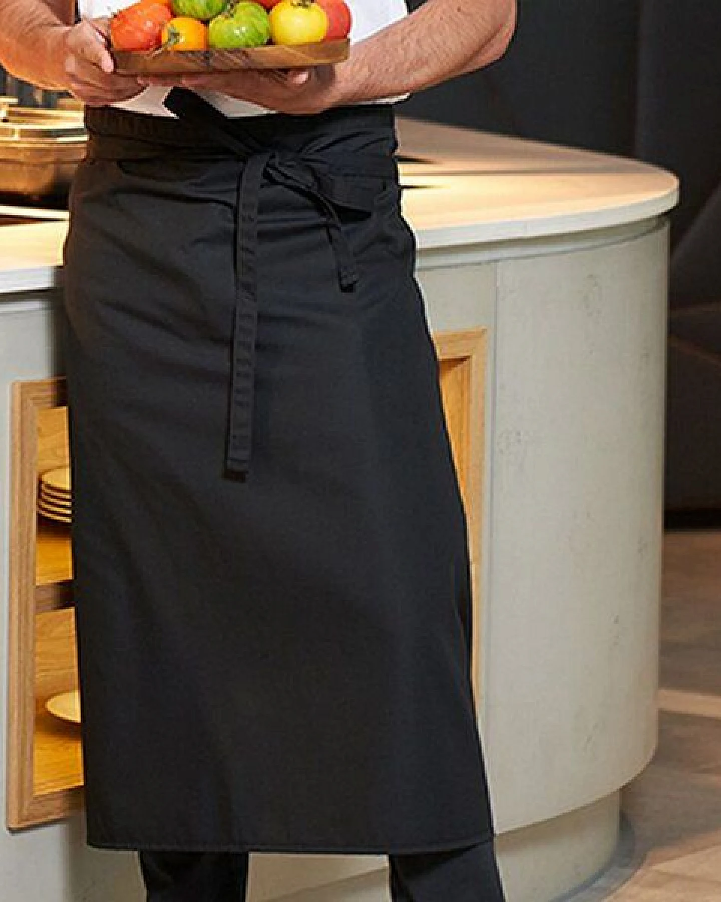 Servierschürze Schürze CG Workwear Bistro Apron Roma 80 GreeNature – Ansicht 2
