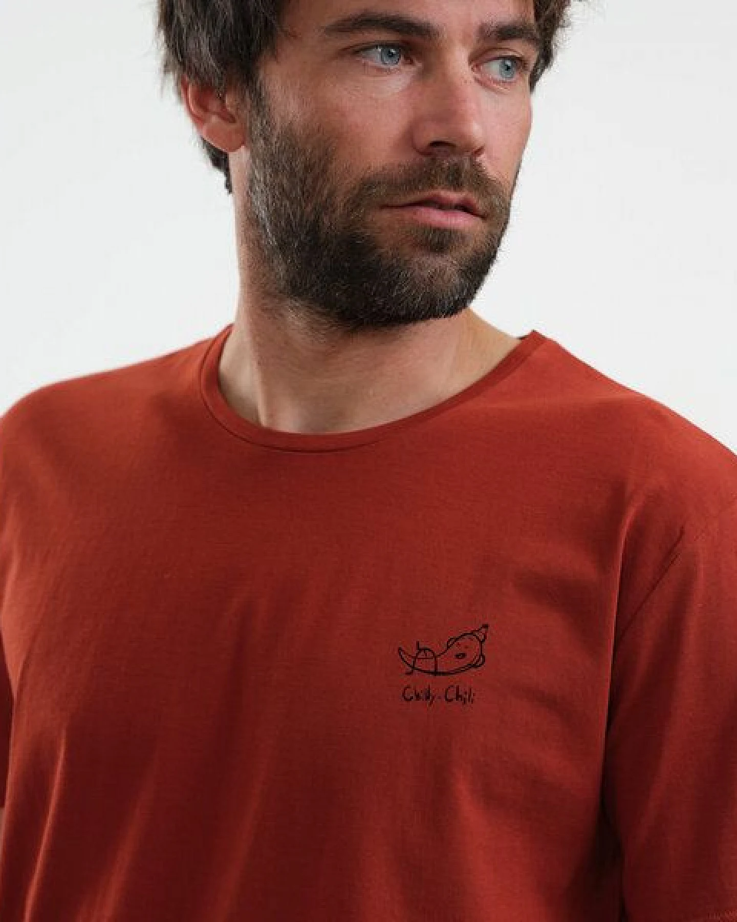 GARY MASH T-Shirt Chilly Chili Miniprint aus Bio-Baumwolle – Ansicht 4