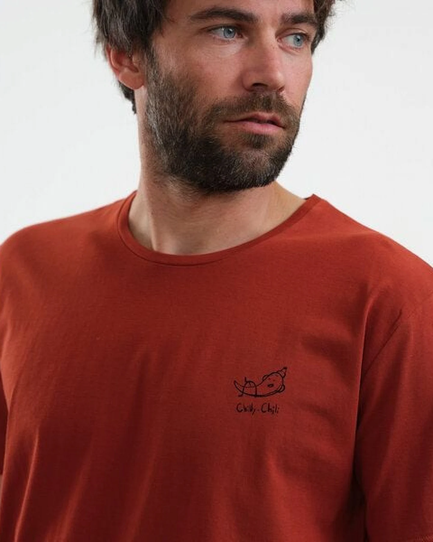 GARY MASH T-Shirt Chilly Chili Miniprint aus Bio-Baumwolle – Ansicht 4