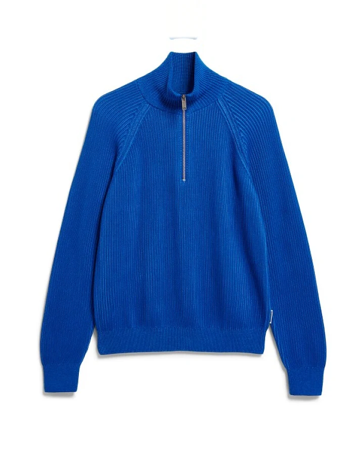 ARMEDANGELS - Women's Troyer Vanisé Knit Sweater - Pullover Gr XS blau