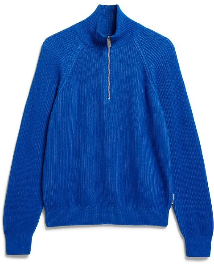ARMEDANGELS - Women's Troyer Vanisé Knit Sweater - Pullover Gr S blau