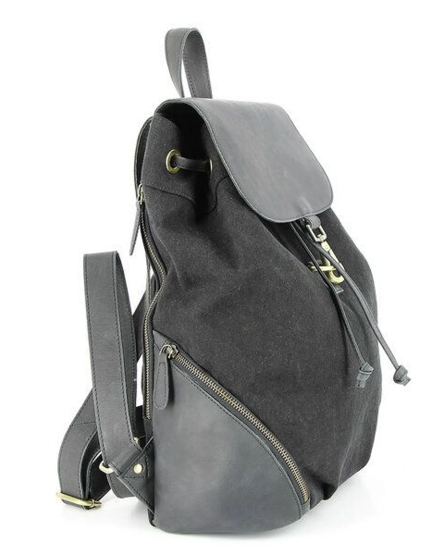 GLOBO Fair Trade City Rucksack PALI aus Canvas & mattem Ökoleder – Ansicht 2