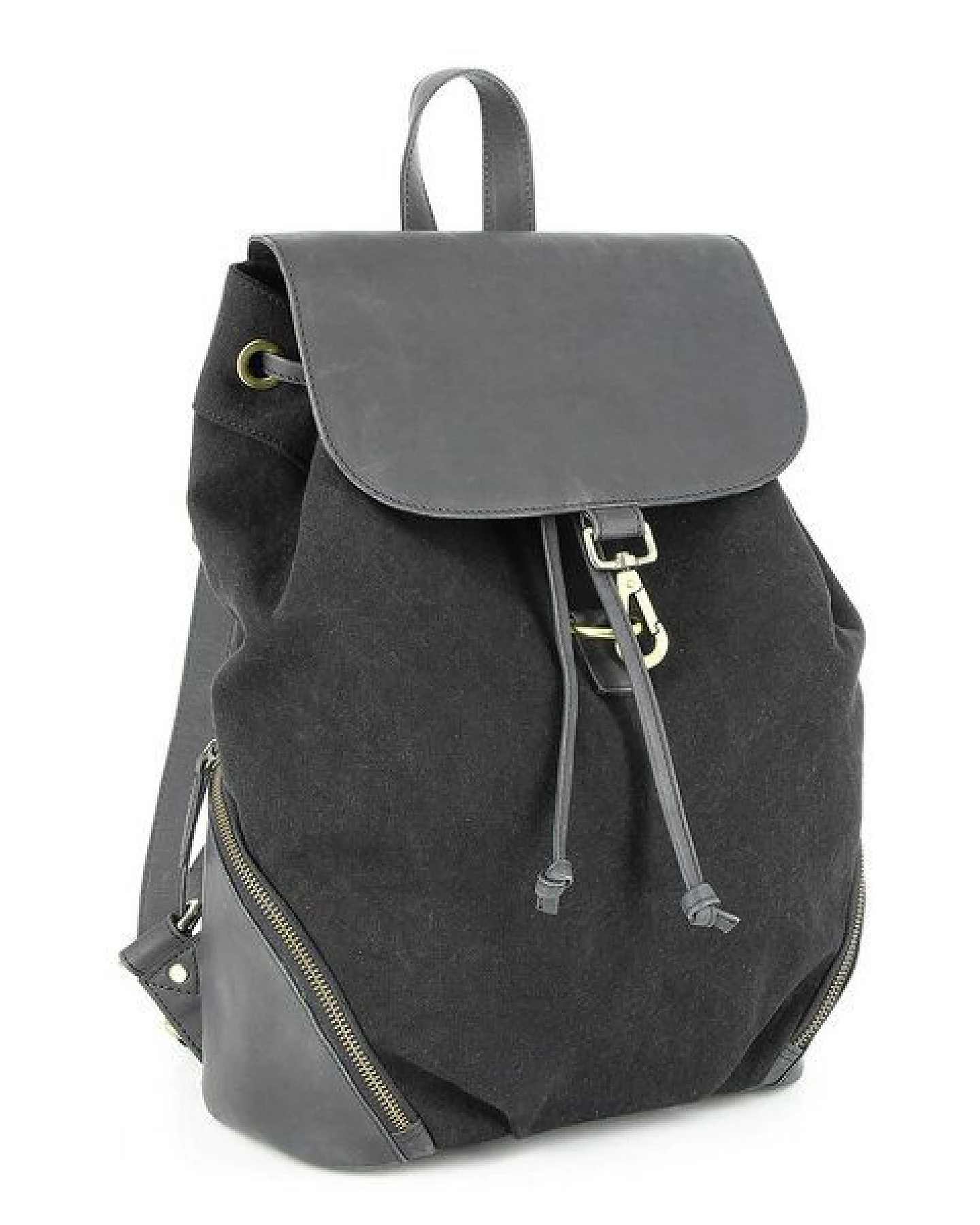 GLOBO Fair Trade City Rucksack PALI aus Canvas & mattem Ökoleder – Ansicht 3