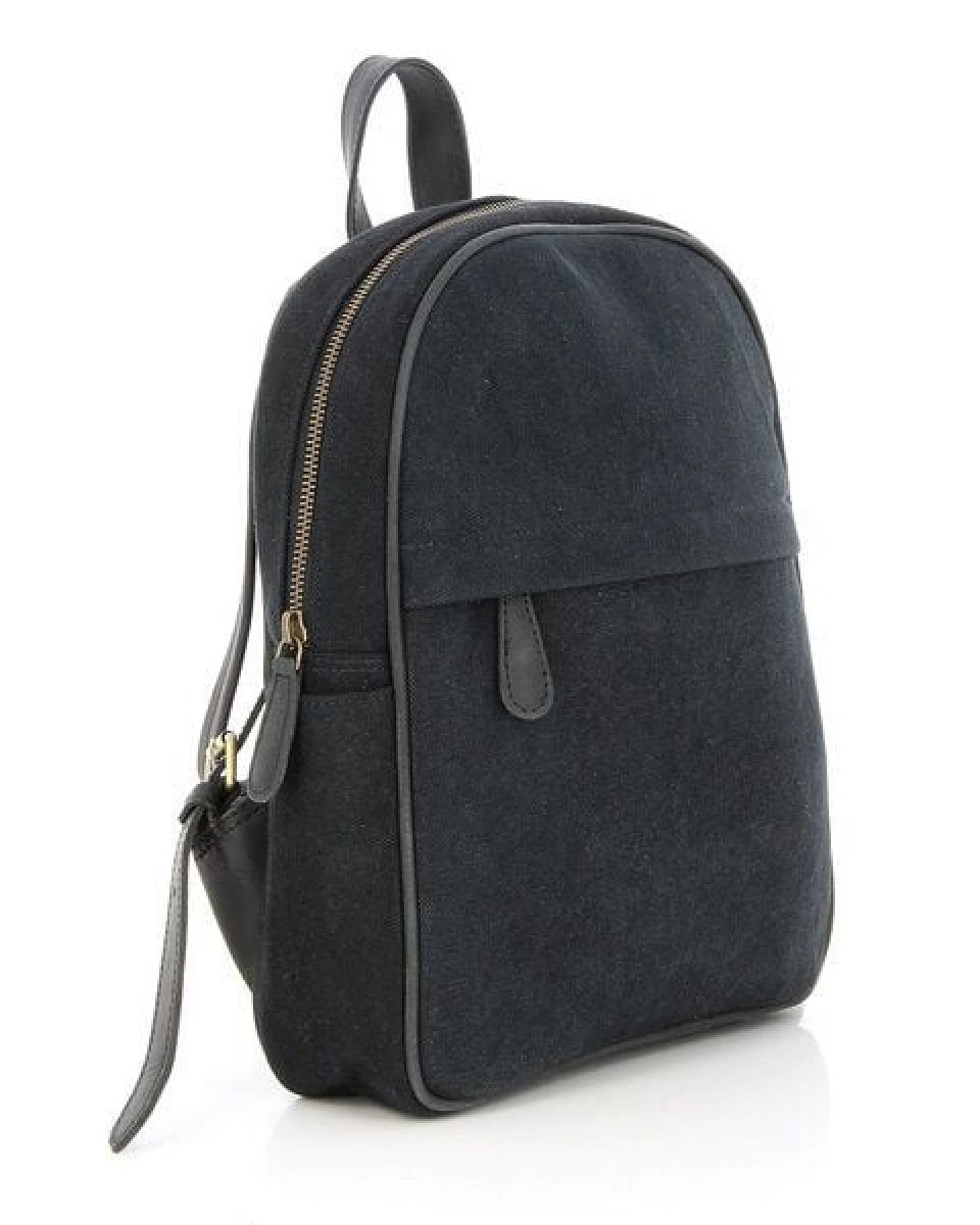 GLOBO Fair Trade Kleiner Rucksack aus Canvas & mattem Ökoleder – Ansicht 4