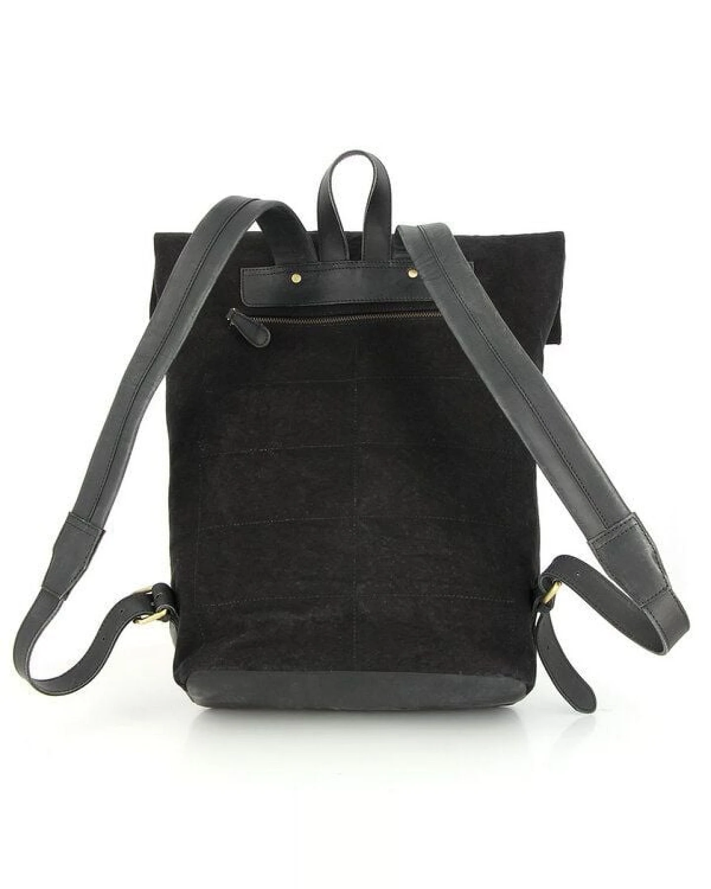 GLOBO Fair Trade Laptoprucksack LONI aus Canvas & mattem Ökoleder – Ansicht 4