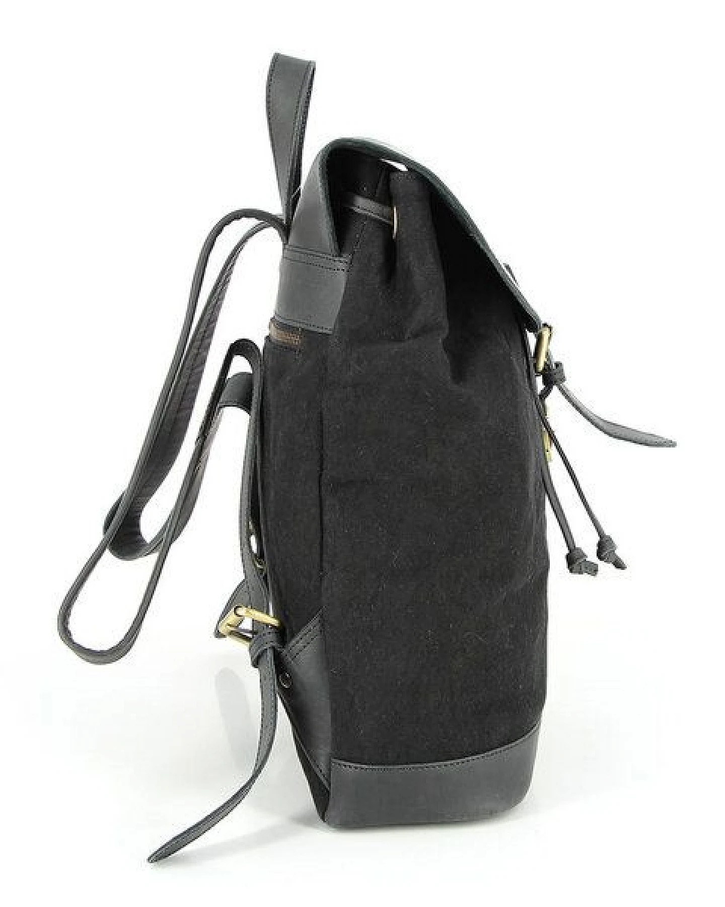 GLOBO Fair Trade Lässiger Rucksack NOIDA aus Canvas & mattem Ökoleder – Ansicht 3