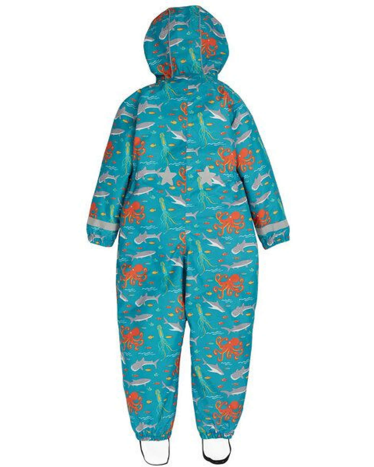 Frugi Wasserdichter Regenoverall aus Post-Consumer-Polyester – Ansicht 2