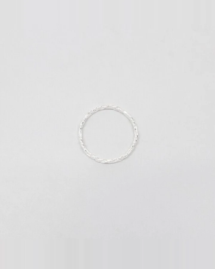 fejn jewelry Ring 'braided' geflochtener Ring aus Silber/vergoldet