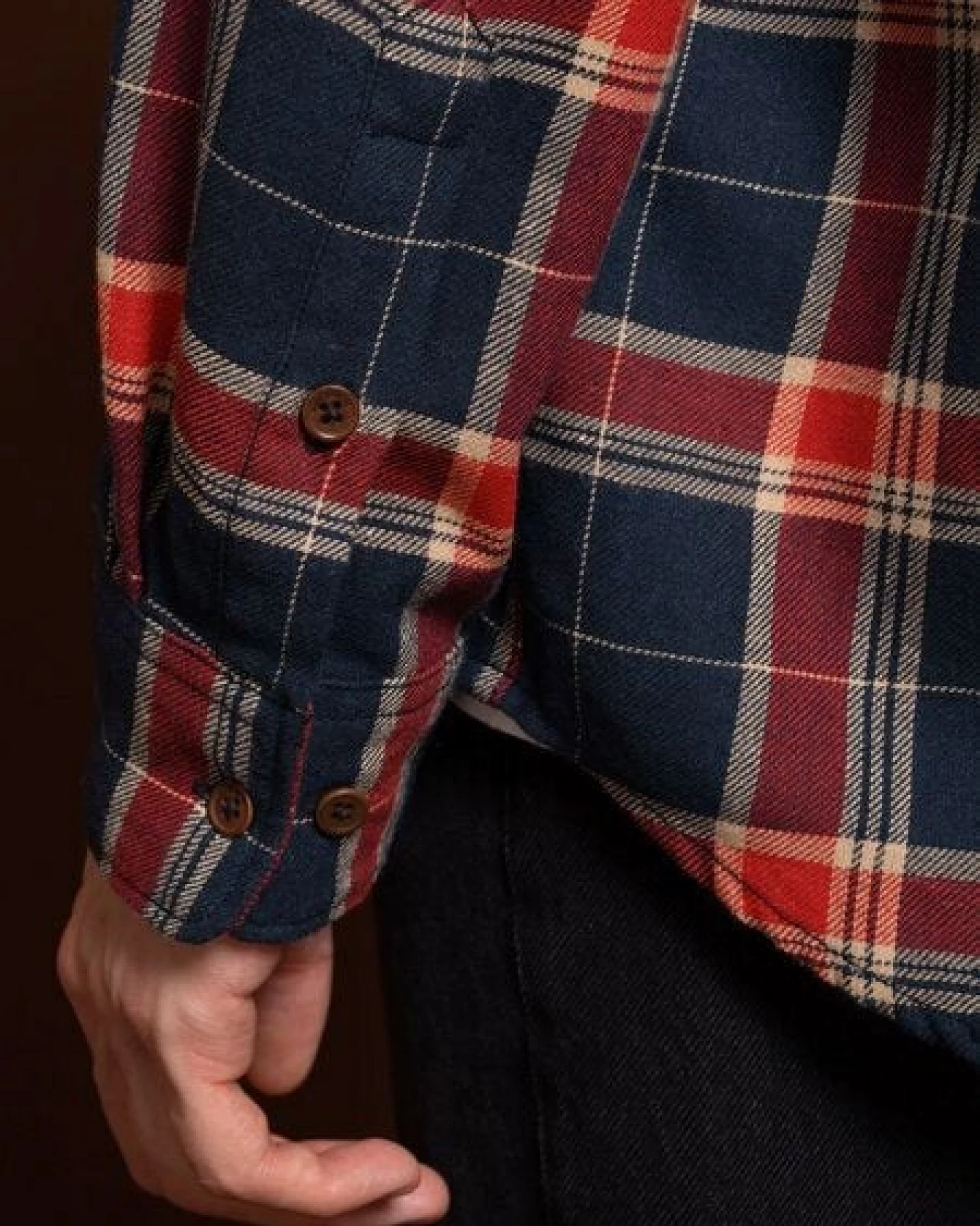 Nudie Jeans Unisex KariertesFlanellhemd "RELAXED FLANNEL SHIRT REBIRTH", Multi – Ansicht 4