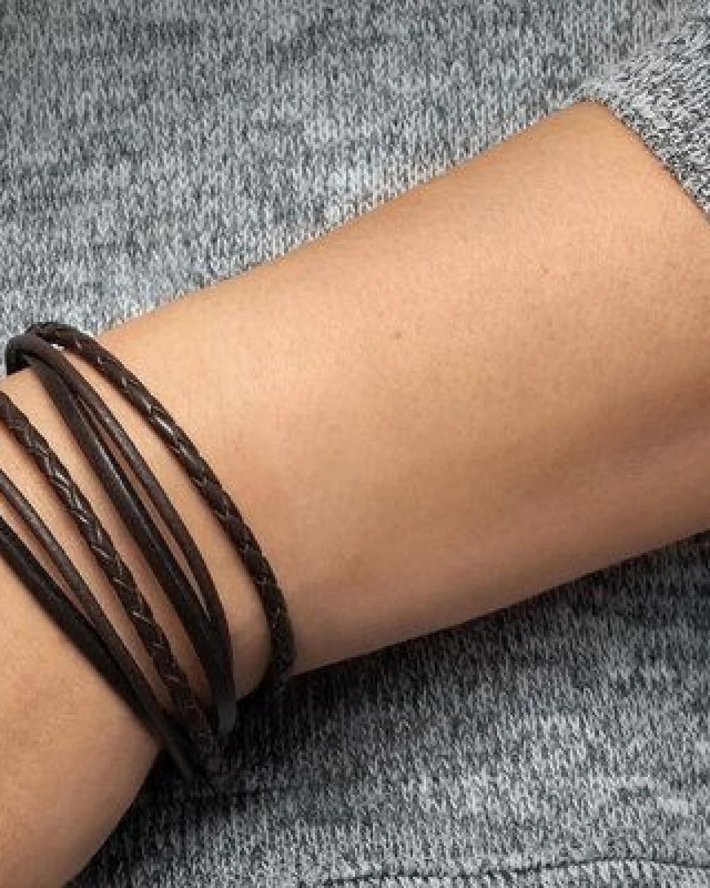 Simaru Echtleder- /Wickelarmband für Damen & Herren mit Magnetverschluss – Ansicht 2