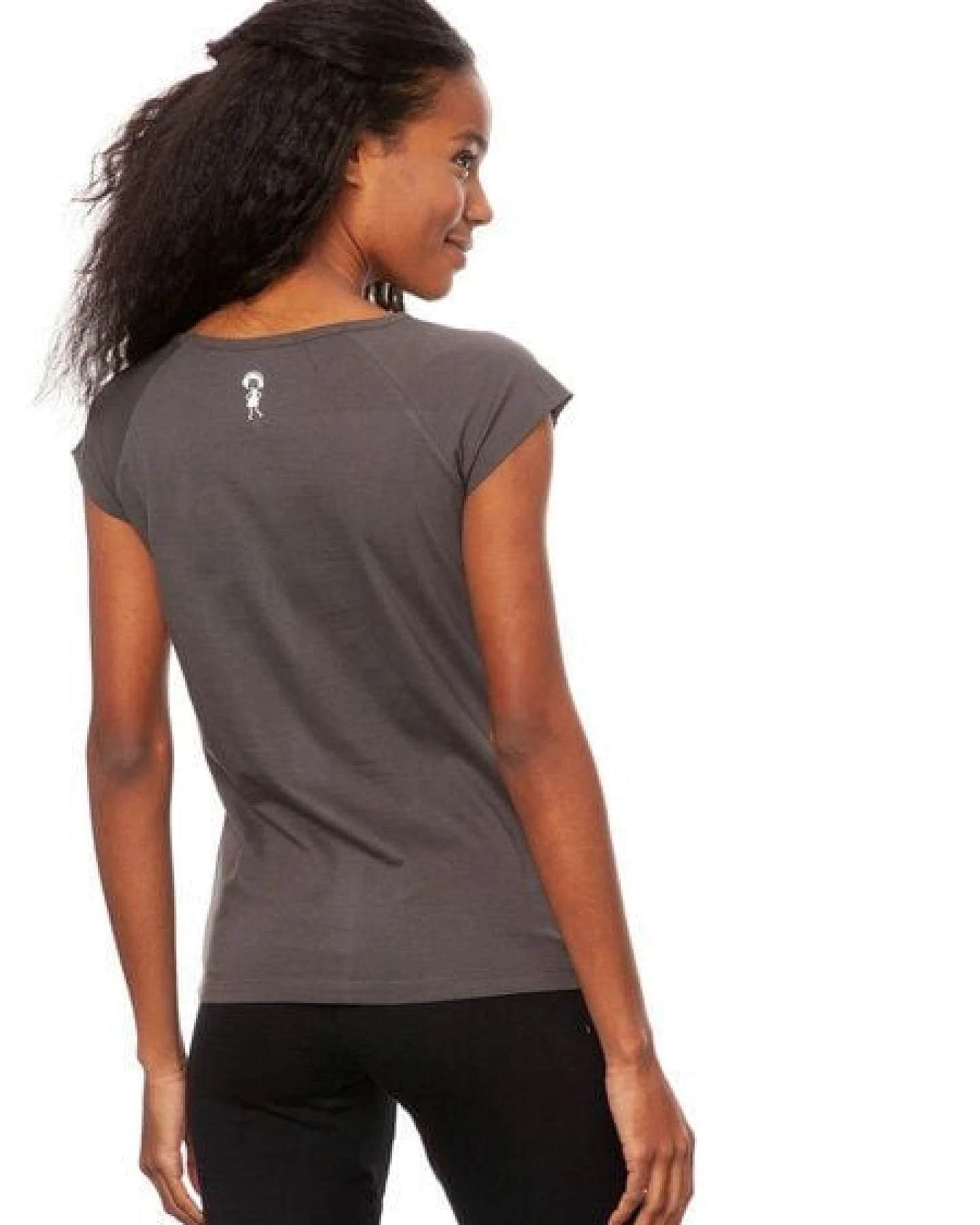 FellHerz Damen T-Shirt Gitarrenmädchen dark grey – Ansicht 4