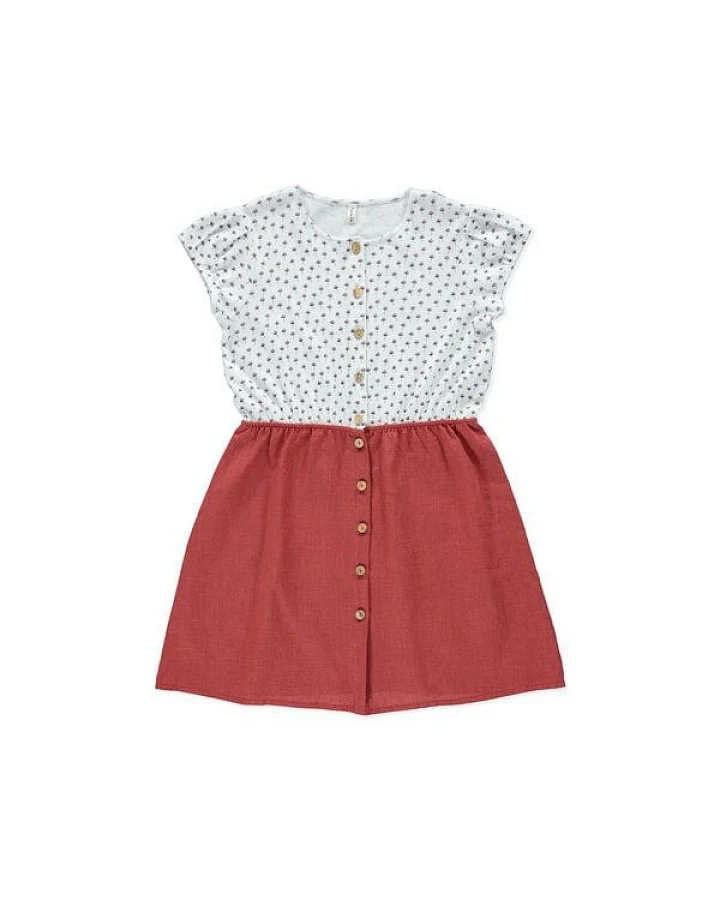 PETER JO Kleid BStar Terracotta aus Leinen