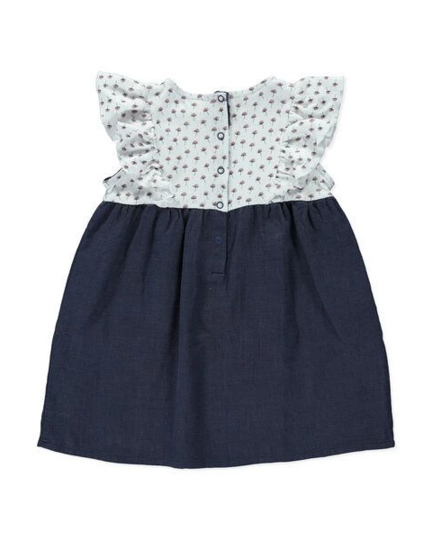 PETER JO Kleid Daisy Flower aus Bio-Baumwolle und Leinen – Ansicht 2