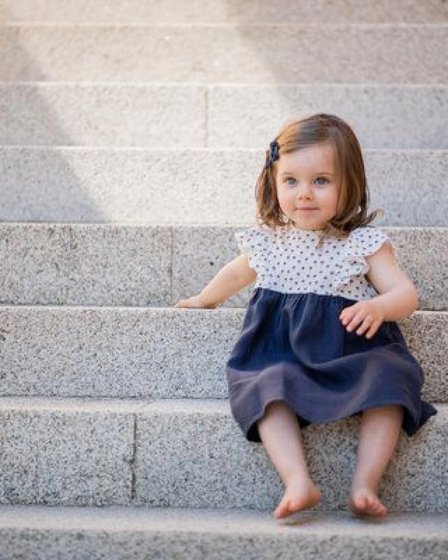 PETER JO Kleid Daisy Flower aus Bio-Baumwolle und Leinen – Ansicht 4