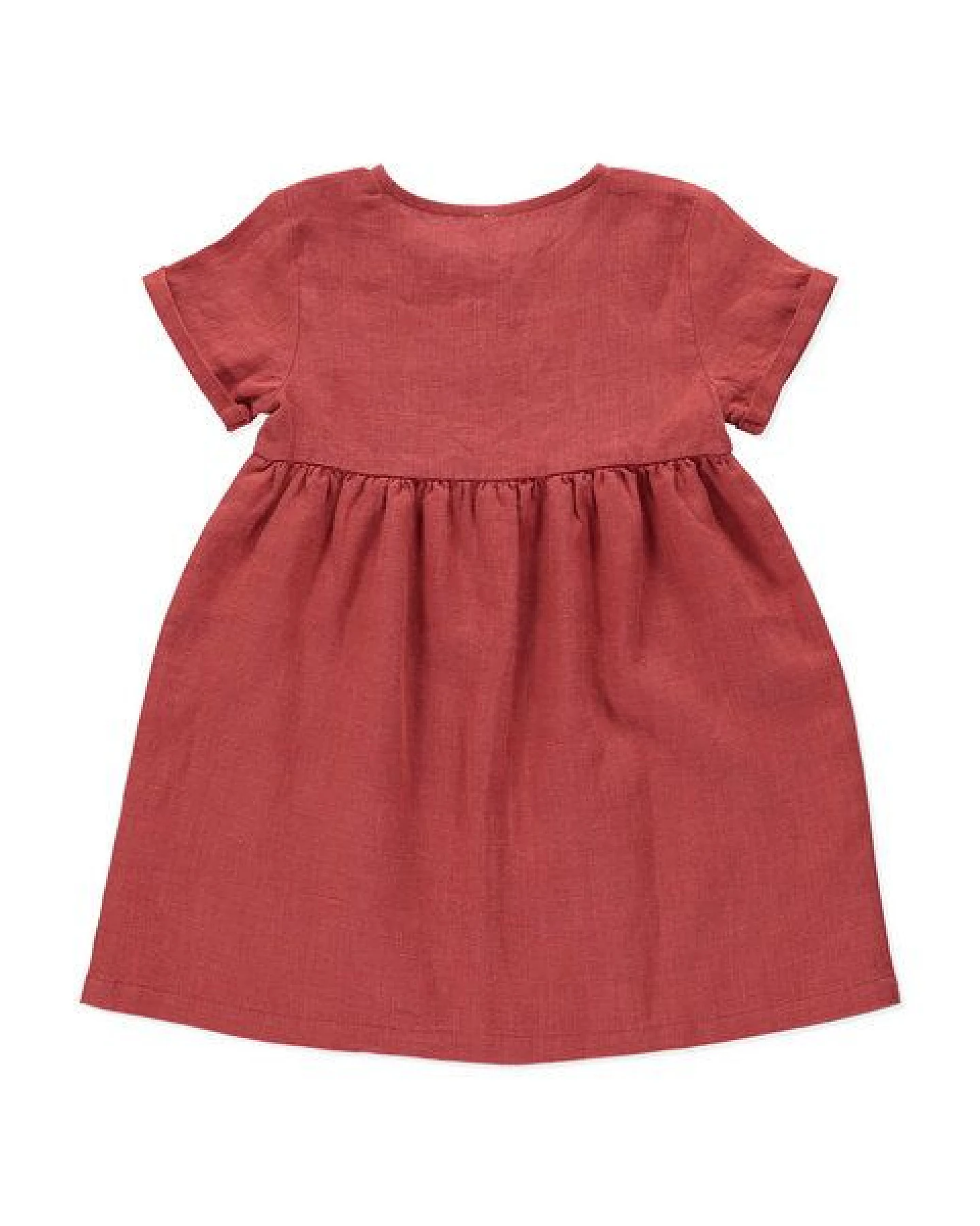 PETER JO Kleid Iris Terracotta aus Leinen – Ansicht 2