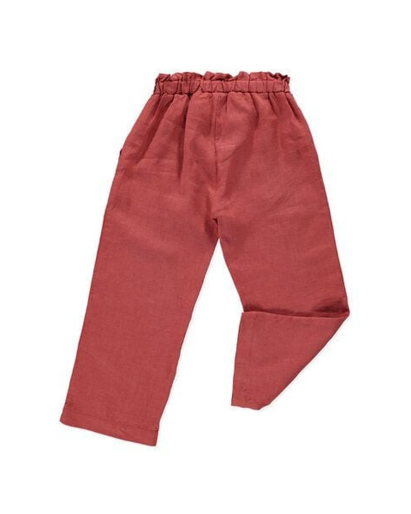PETER JO Culotte Pants Daphne Terracotta aus Leinen – Ansicht 2