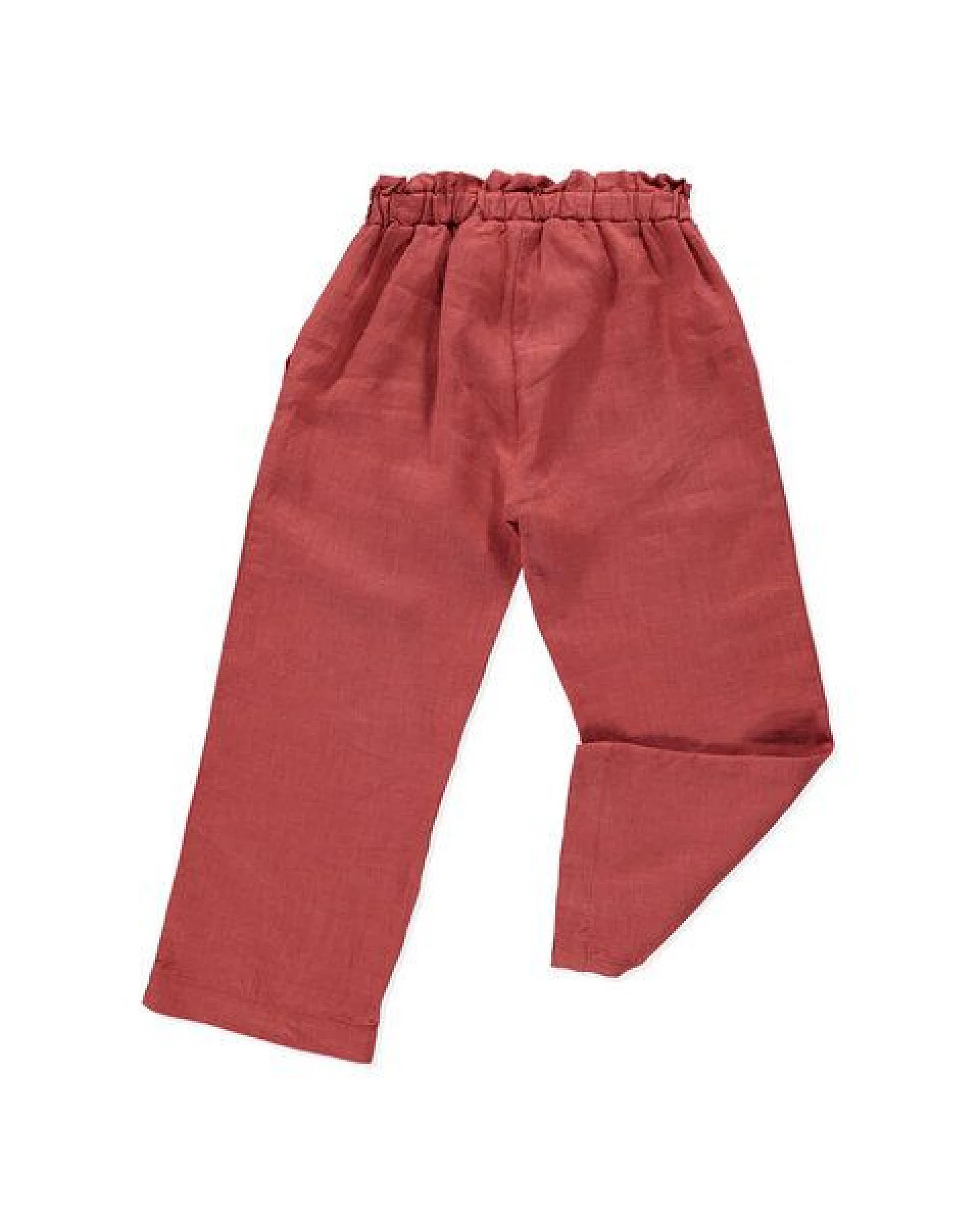 PETER JO Culotte Pants Daphne Terracotta aus Leinen – Ansicht 2
