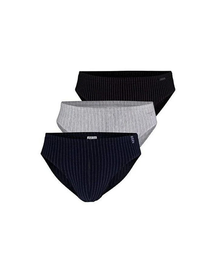Ammann 3er Pack Herren Slip gestreift aus Bio-Baumwolle
