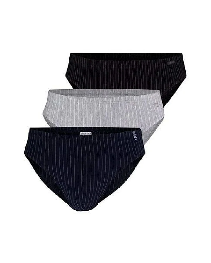 Ammann 3er Pack Herren Slip gestreift aus Bio-Baumwolle