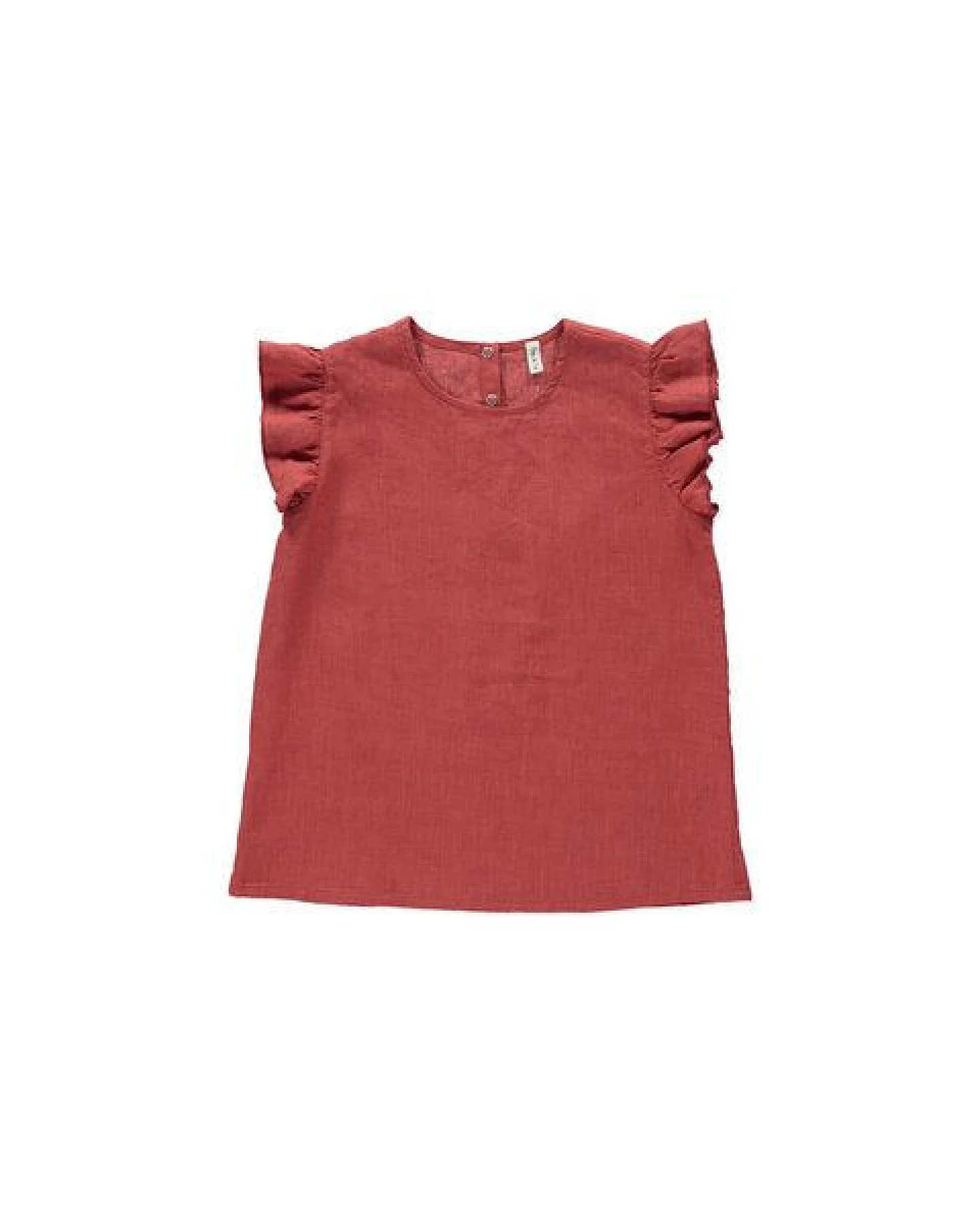 PETER JO Shirt Rose Terracotta aus Leinen – Ansicht 2