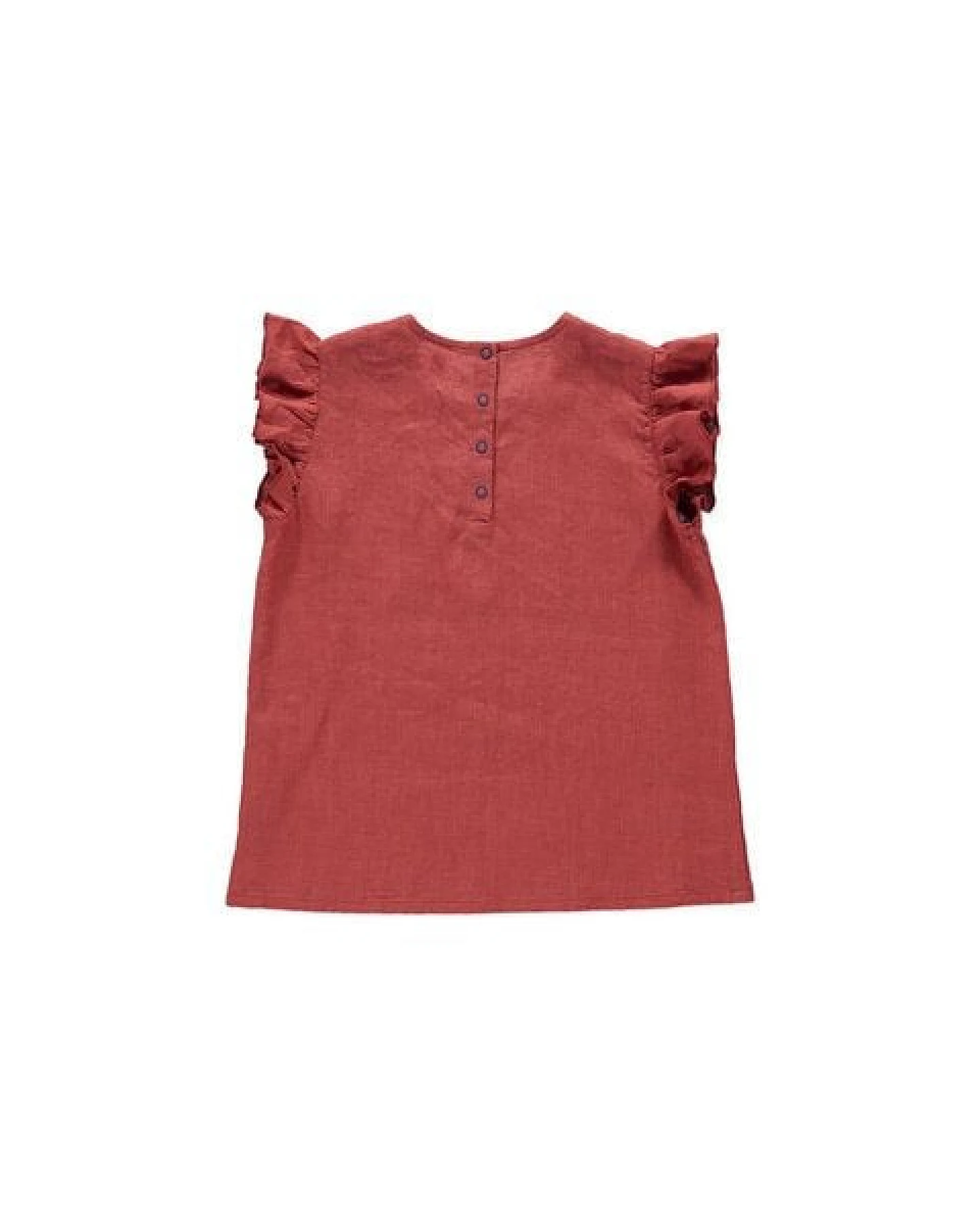 PETER JO Shirt Rose Terracotta aus Leinen – Ansicht 3