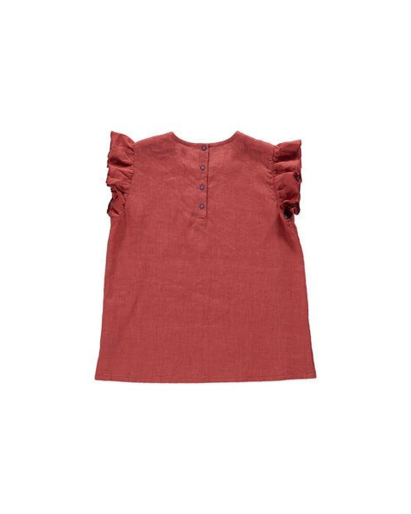 PETER JO Shirt Rose Terracotta aus Leinen – Ansicht 3
