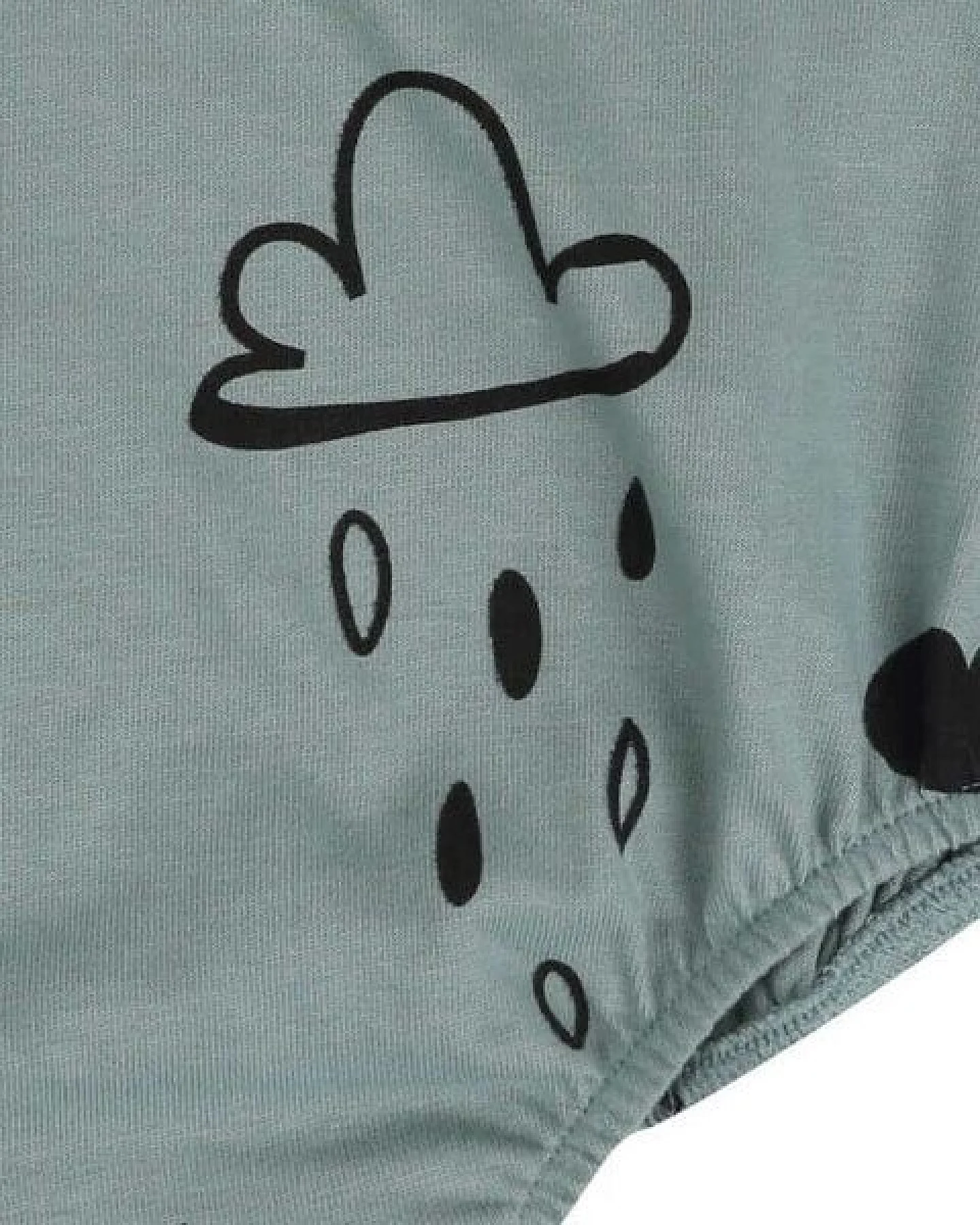 Baby Bubble Romper *Regenbogen mint* Bio Baumwolle – Ansicht 4