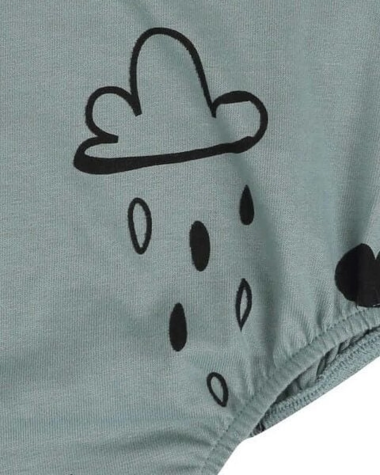 Baby Bubble Romper *Regenbogen mint* Bio Baumwolle – Ansicht 4