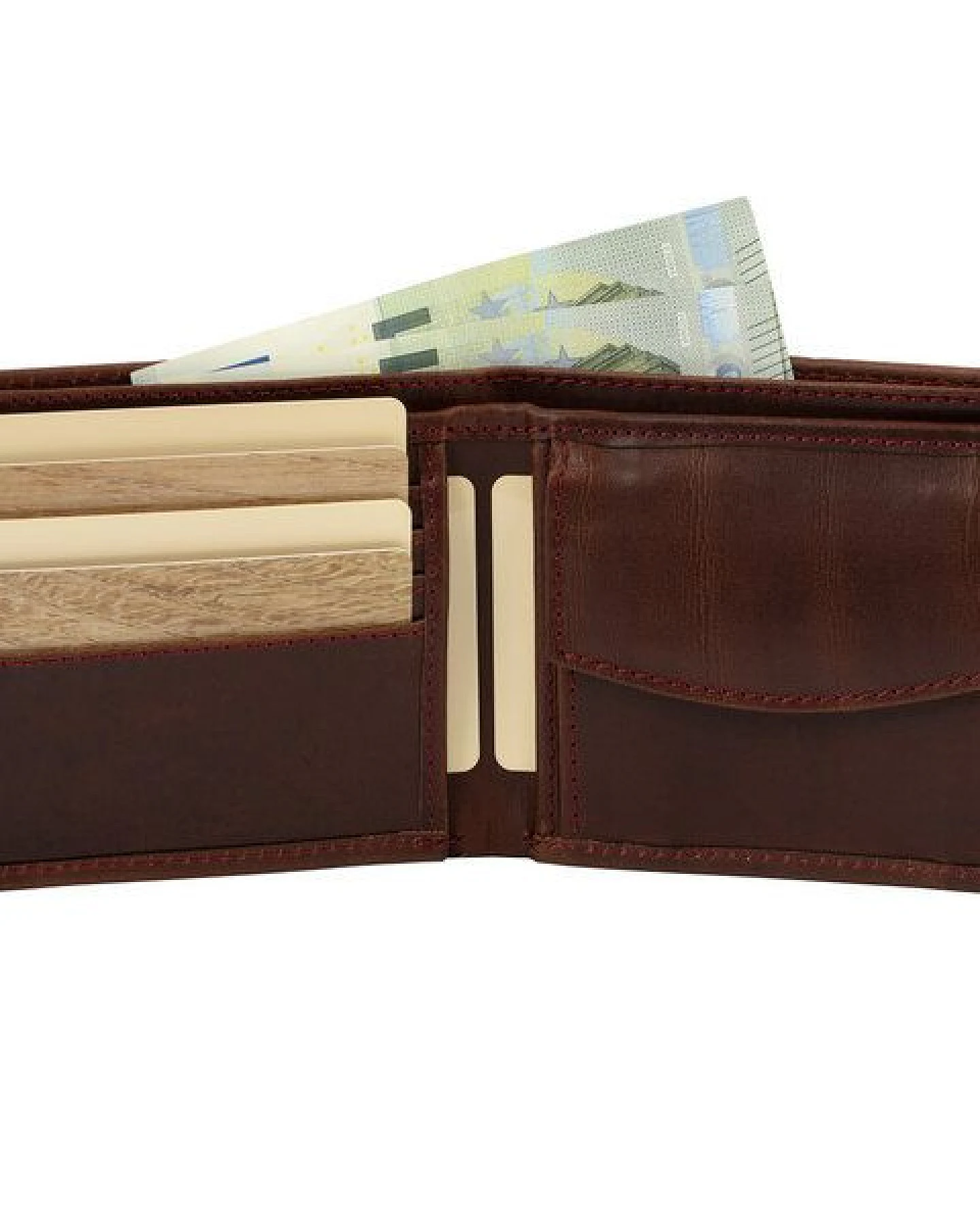 Simaru Geldbeutel aus Leder , Portemonnaie mit RFID-Schutz, Geldbörse – Ansicht 2