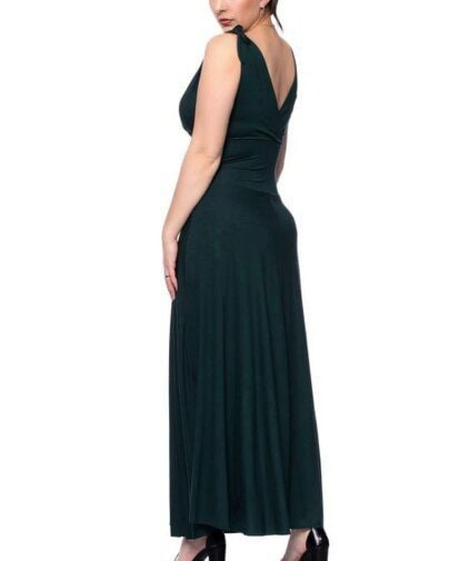 Ingoria VERIA Maxi Kleid in Wickeloptik mit gerafftem Taillenbund – Ansicht 4