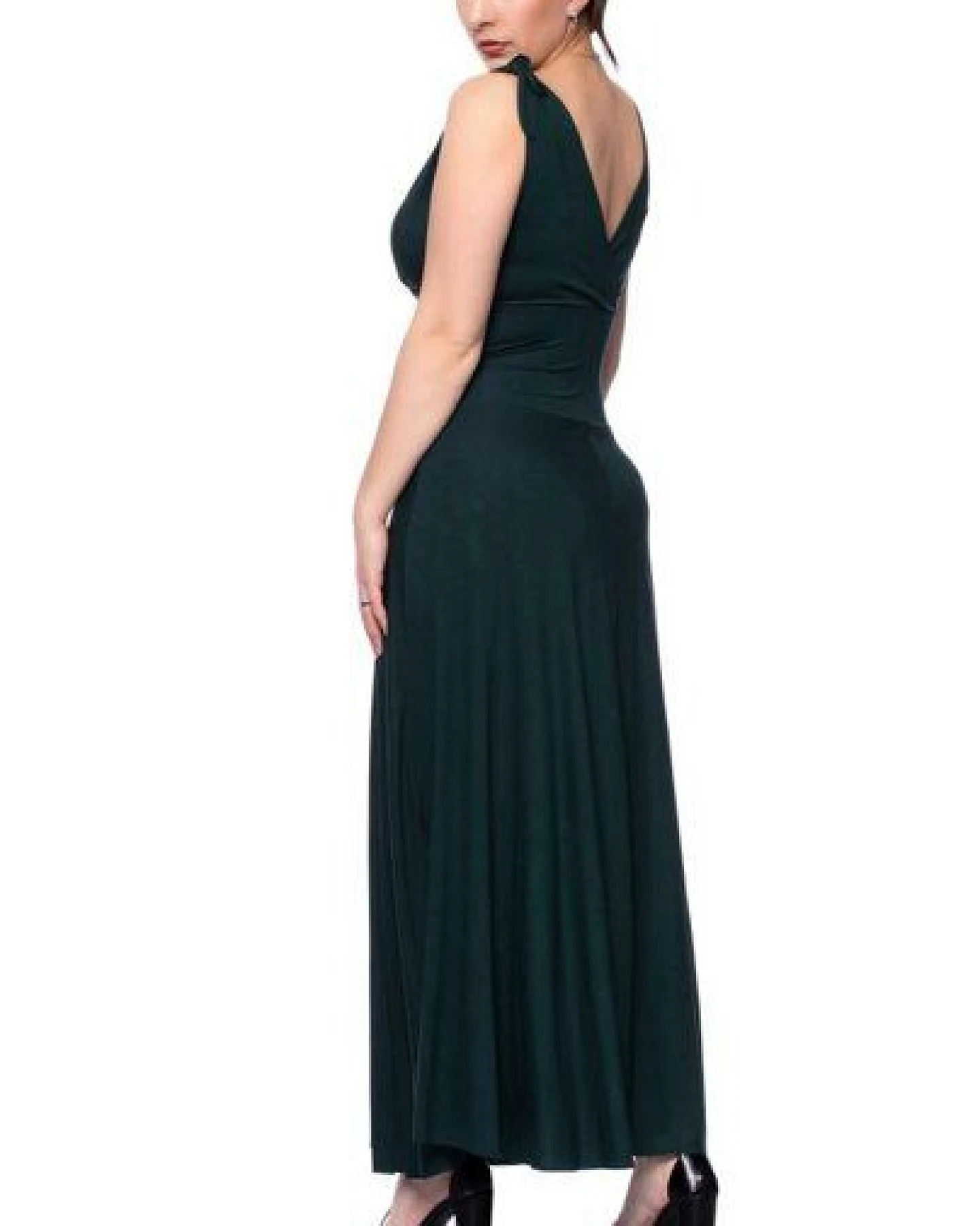 Ingoria VERIA Maxi Kleid in Wickeloptik mit gerafftem Taillenbund – Ansicht 4