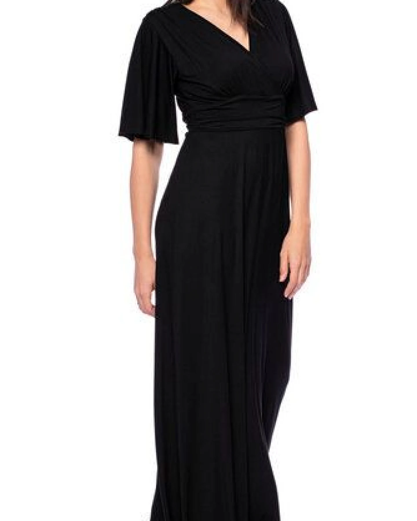 Ingoria NOELIA Maxikleid in Wickeloptik mit Schmetterlingsärmel – Ansicht 2
