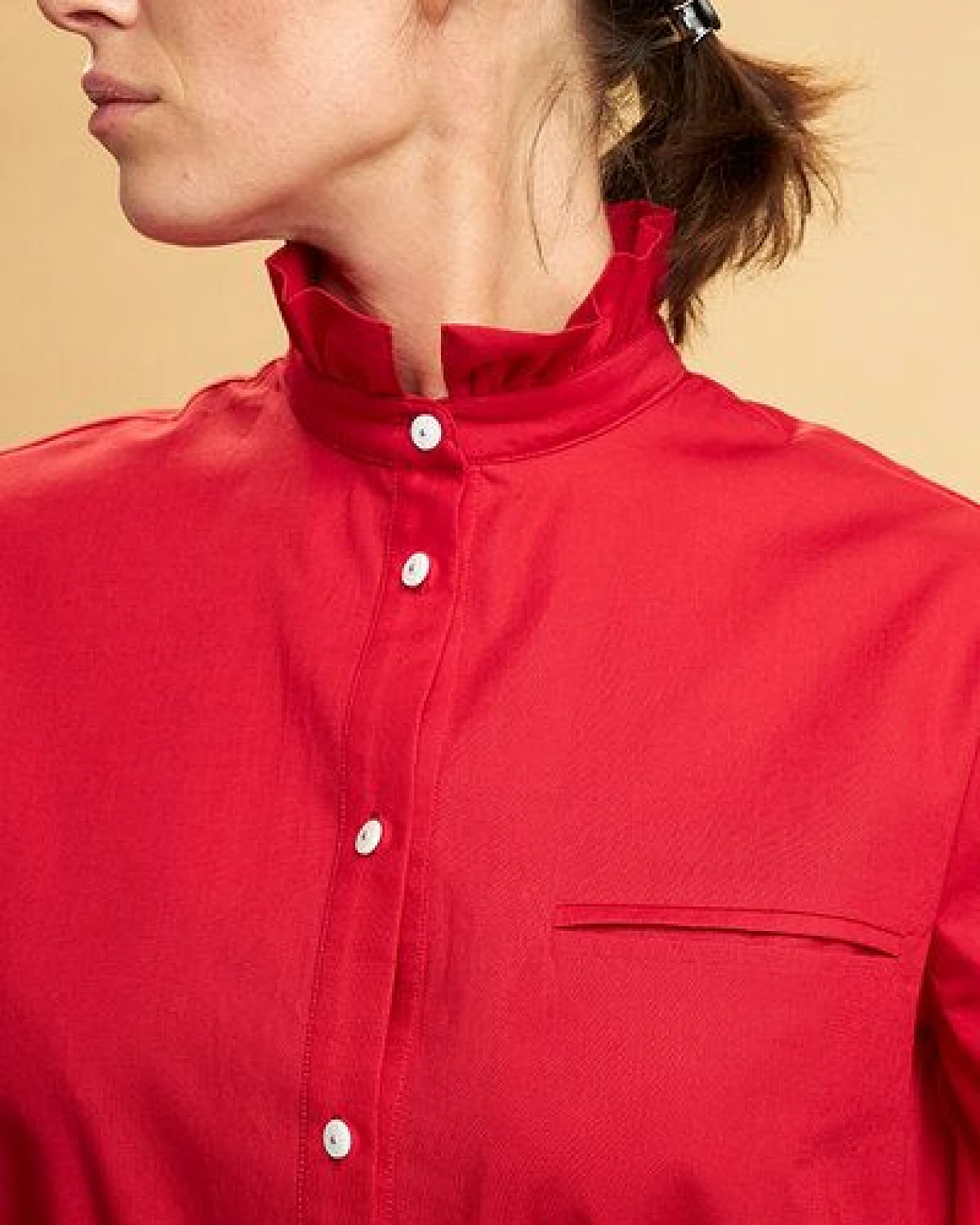 Skrabak Damen Kleid aus Bio-Baumwolle "Felix" rot – Ansicht 4