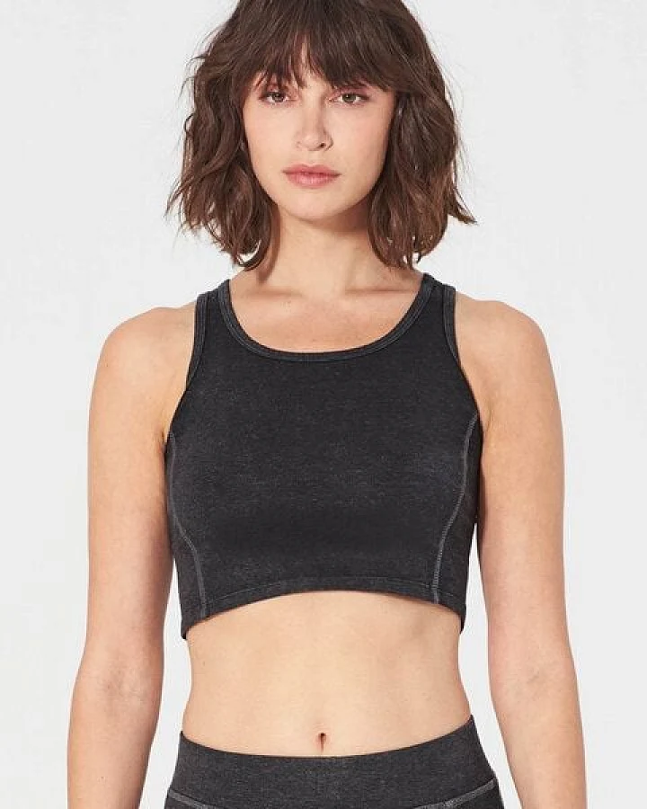 Hempage Damen Yoga Top Hanf/Bio-Baumwolle