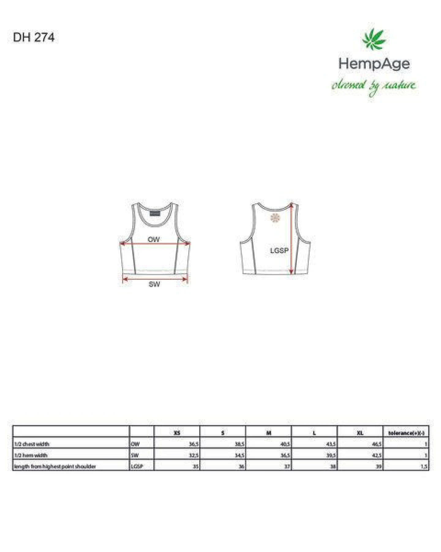 Hempage Damen Yoga Top Hanf/Bio-Baumwolle – Ansicht 3