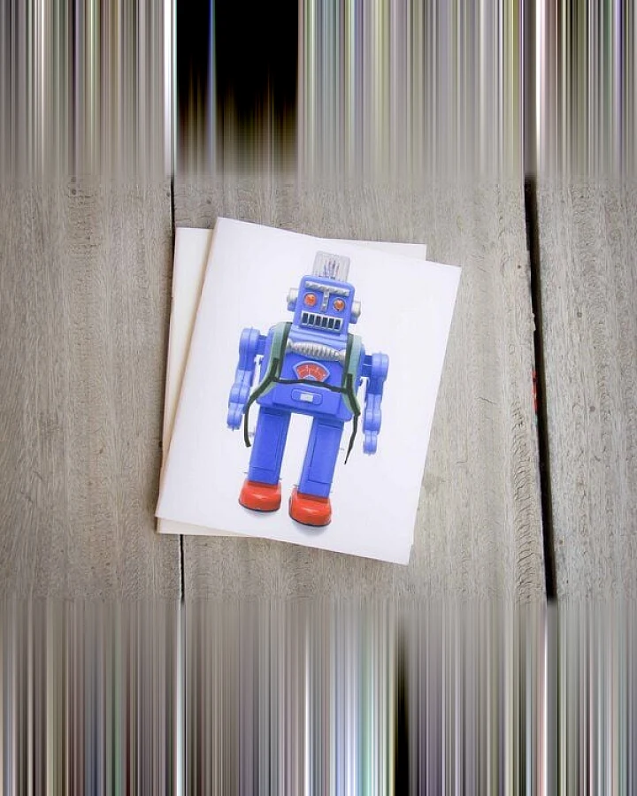 BY COPALA 2er Notizbuch mit vintage Roboter-Motiv