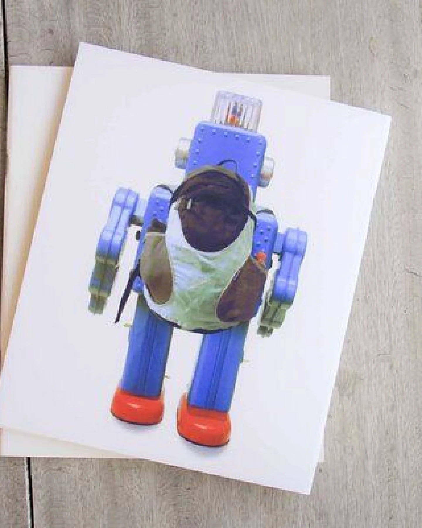 BY COPALA 2er Notizbuch mit vintage Roboter-Motiv – Ansicht 2