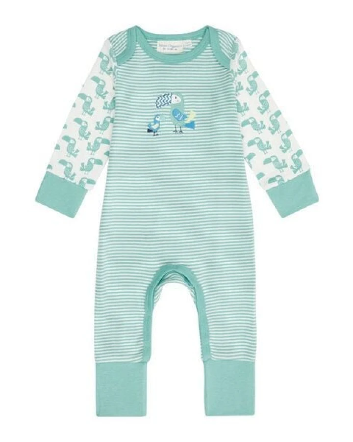 sense-organics Baby Schlafanzug *Tukan* in 2 Farben Gots & Fairtrade