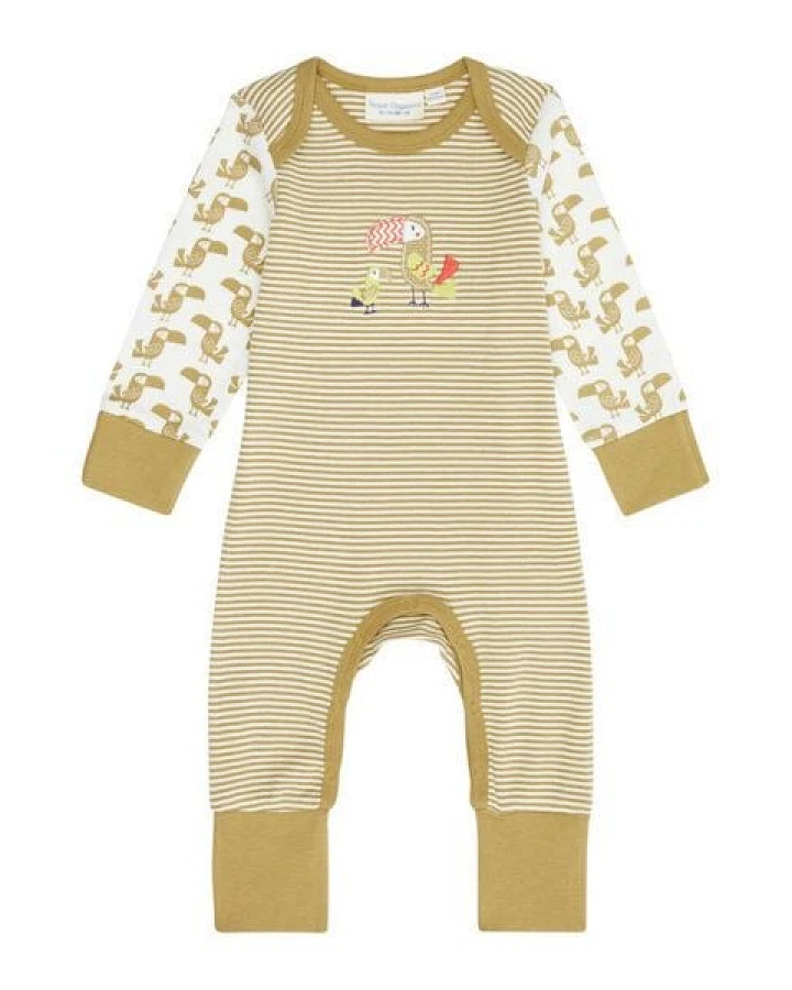 sense-organics Baby Schlafanzug *Tukan* in 2 Farben Gots & Fairtrade
