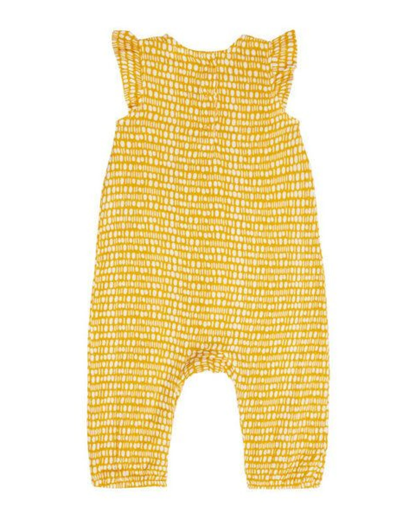 sense-organics Baby Butterfly Romper *Punkte gelb* Gots Bio – Ansicht 2