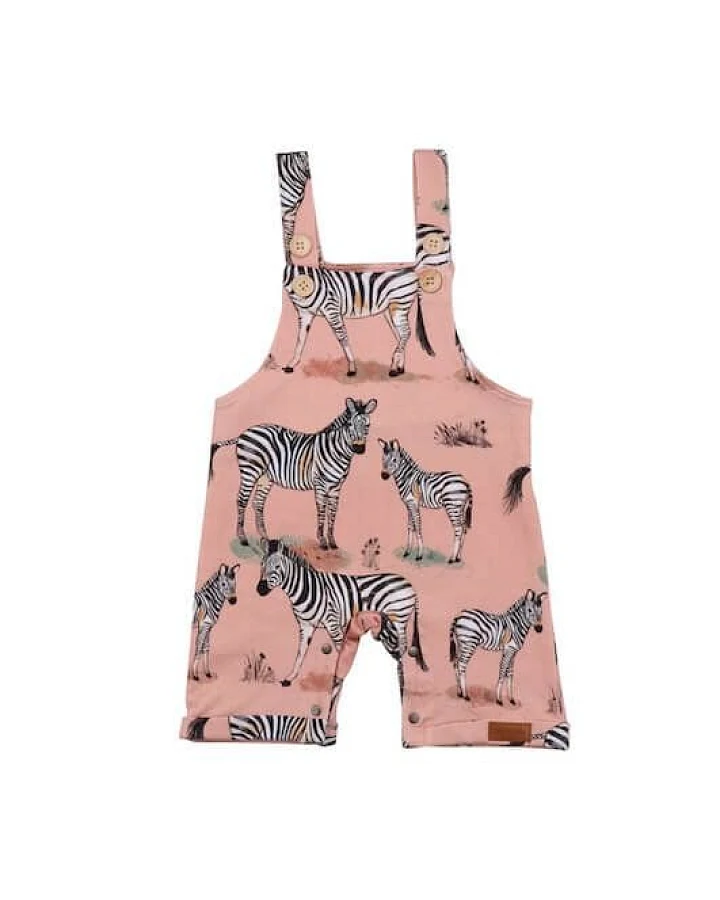 Baby Romper/Latzhose *Zebra Family* Gots Bio