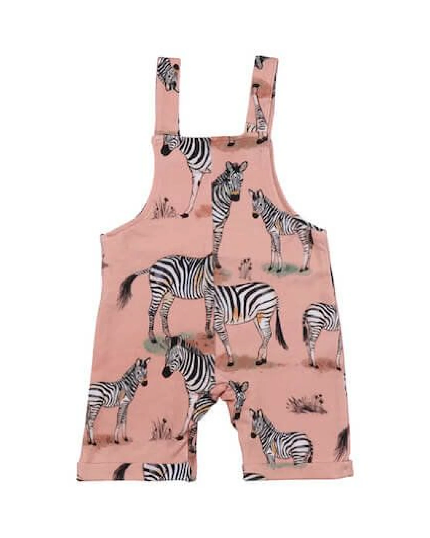 Baby Romper/Latzhose *Zebra Family* Gots Bio – Ansicht 2